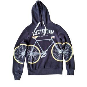 Amsterdam Biketown Graphic Hoodie M By Fox Premium Black Cotton Blend Outdoor Ca